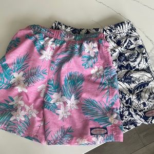 2 Vineyard Vines Boys Medium (12-14) Swim Trunks